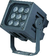 Square MY-TF family architectural projector with visible optics and mounting bracket