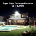 Kekeou 200W Flood Lights Outdoor, 28000LM 6500K Sports Arena Lighting | IP67 Waterproof, 10KV Surge, Flicker-free, 180° Adjustable Stadium Lights with 3-Way Junction Box